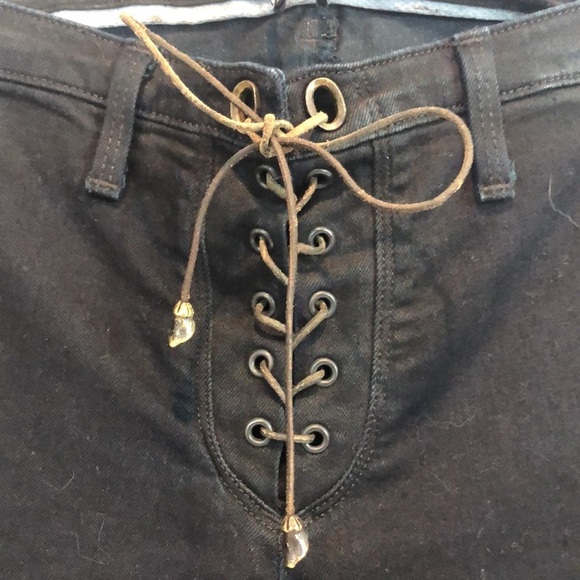 J Branduarte Skinny Minx Suffragette Lace Up Jeans 29 - Picture 1 of 12